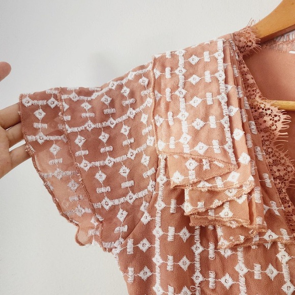 Walter Baker Santiago Embroidered Ruffle Dress‎ Size 0 - Picture 5 of 15